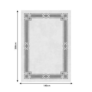 Χαλί PWC-0019 pakoworld εκρού-καφέ 140x200εκ