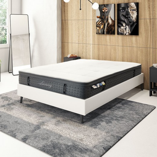 Στρώμα Luxury pakoworld pocket spring+gel memory foam+latex 34-36cm 150x200εκ