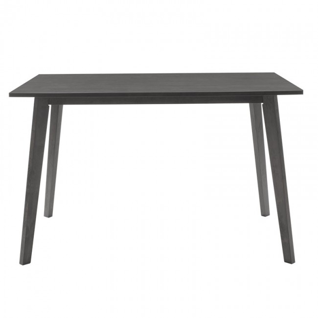 Tραπεζαρία Benson - Toto pakoworld σετ 5τμχ rustic grey - ύφασμα γκρι 120x75x75εκ