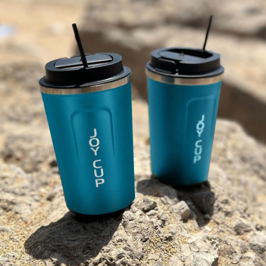 Θερμός ποτήρι Joy Cup χρώμα μπλε 380ml