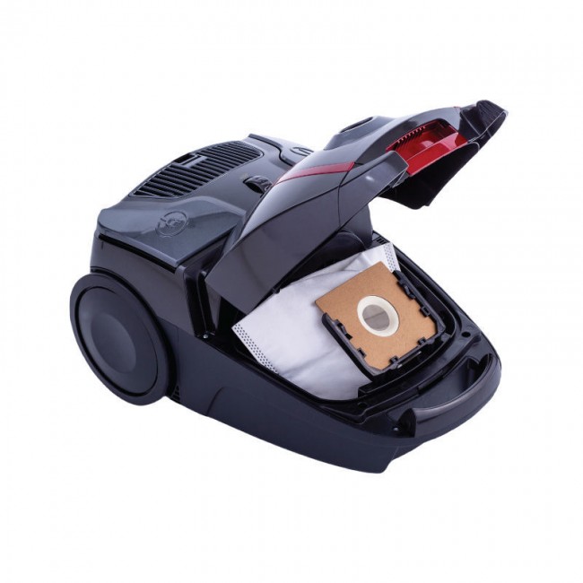 Σκούπα PRVC-40438 Primo Ηλεκτρική AAA Silent Force, με πέλμα PET 700W 3.5L Γκρι/Κόκκινη