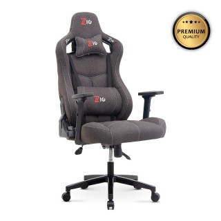 Καρέκλα γραφείου ZIO GAMING PRO FABRIC Megapap χρώμα jet black 62x67x123/133εκ.