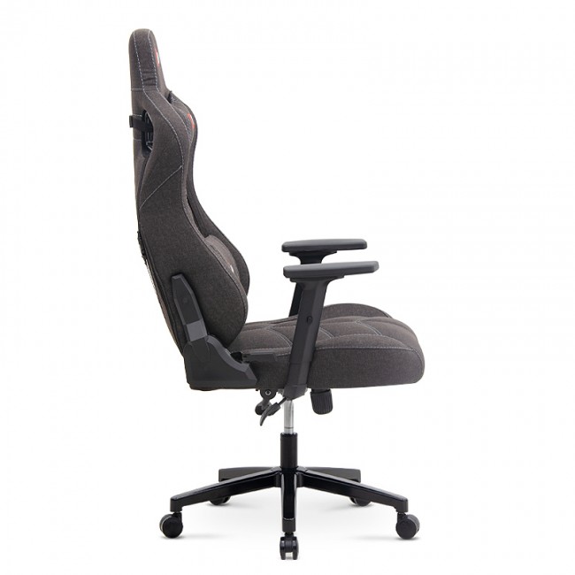 Καρέκλα γραφείου ZIO GAMING PRO FABRIC Megapap χρώμα jet black 62x67x123/133εκ.