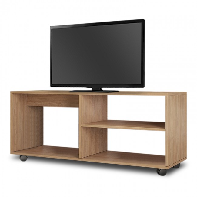 Έπιπλο τηλεόρασης Sabrina Megapap από μελαμίνη χρώμα urban oak 120x40x47εκ.