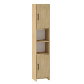 Ντουλάπι κουζίνας - μπάνιου Hobbes Megapap χρώμα sapphire oak 35x30x182,3εκ.