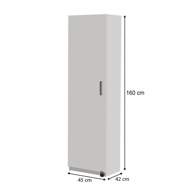 Ντουλάπι κουζίνας Giza Megapap χρώμα λευκό 45x42x160εκ.