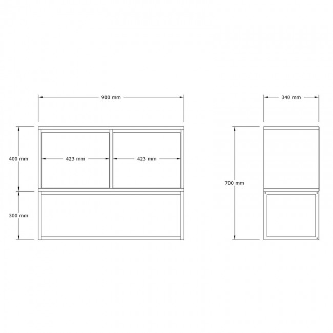 Κονσόλα - Μπουφές Zermat Megapap χρώμα μπεζ travertine - χρυσό 90x34x70εκ.