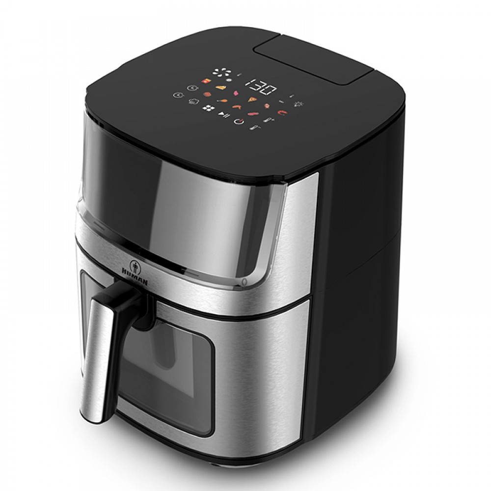 Φριτέζα αέρος - AirFryer Human TTAF-760AZTT με αποσπώμενο κάδο και λειτουργία ατμού 8L 1800W