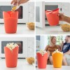 Μηχανή Pop Corn σετ 2 τμχ Popbox InnovaGoods V0103138 χρώμα πορτοκαλί - κόκκινο 13x13x17εκ.