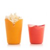 Μηχανή Pop Corn σετ 2 τμχ Popbox InnovaGoods V0103138 χρώμα πορτοκαλί - κόκκινο 13x13x17εκ.