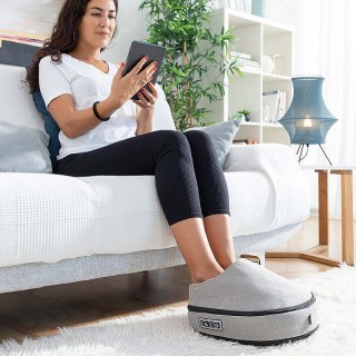 Συσκευή μασάζ Shiatsu 2 σε 1 με υπέρυθρη θερμότητα 25W Innovagoods V0103344 χρώμα γκρι 32,5x10x35εκ.