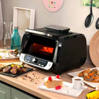 Φριτέζα αέρος - AirFryer Fryinn με grill 6lt Innovagoods V0103847 χρώμα μαύρο - ασημί 3400W