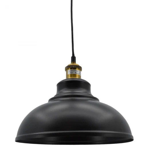 ΦΩΤΙΣΤΙΚΟ ΟΡΟΦΗΣ ΜΕΤΑΛΛΙΚΟ ΜΑΥΡΟ (Ε27/60W) ΑNKOR