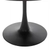 ΤΡΑΠΕΖΙ ΤΡΑΠΕΖΑΡΙΑΣ ROLLO HM9422.02 ΣΤΡΟΓΓΥΛΟ BLACK MARBLE Φ120x74Yεκ.